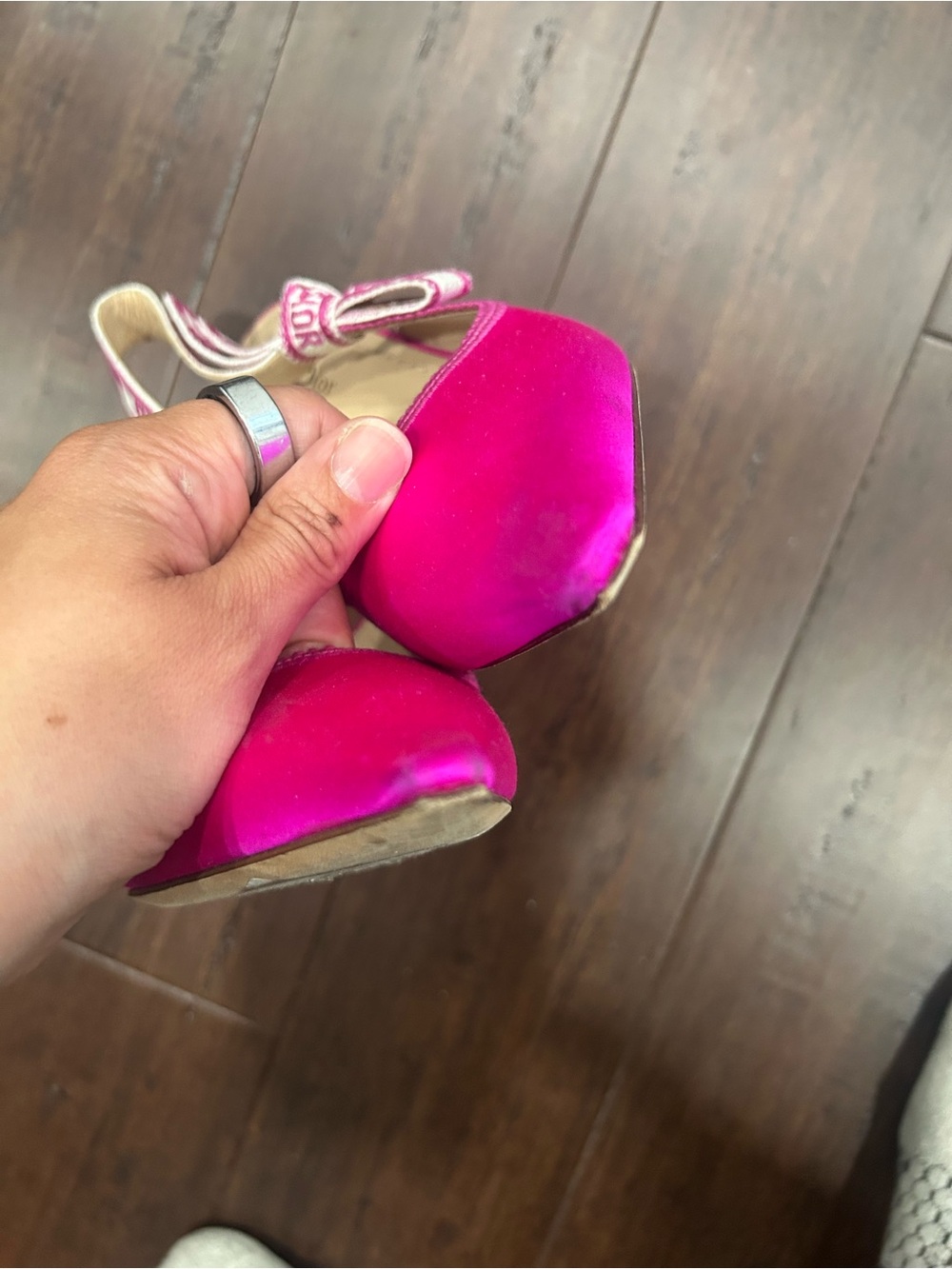 Dior J'Adior Fuchsia Pink Slingback Heels - Picture 8 of 8